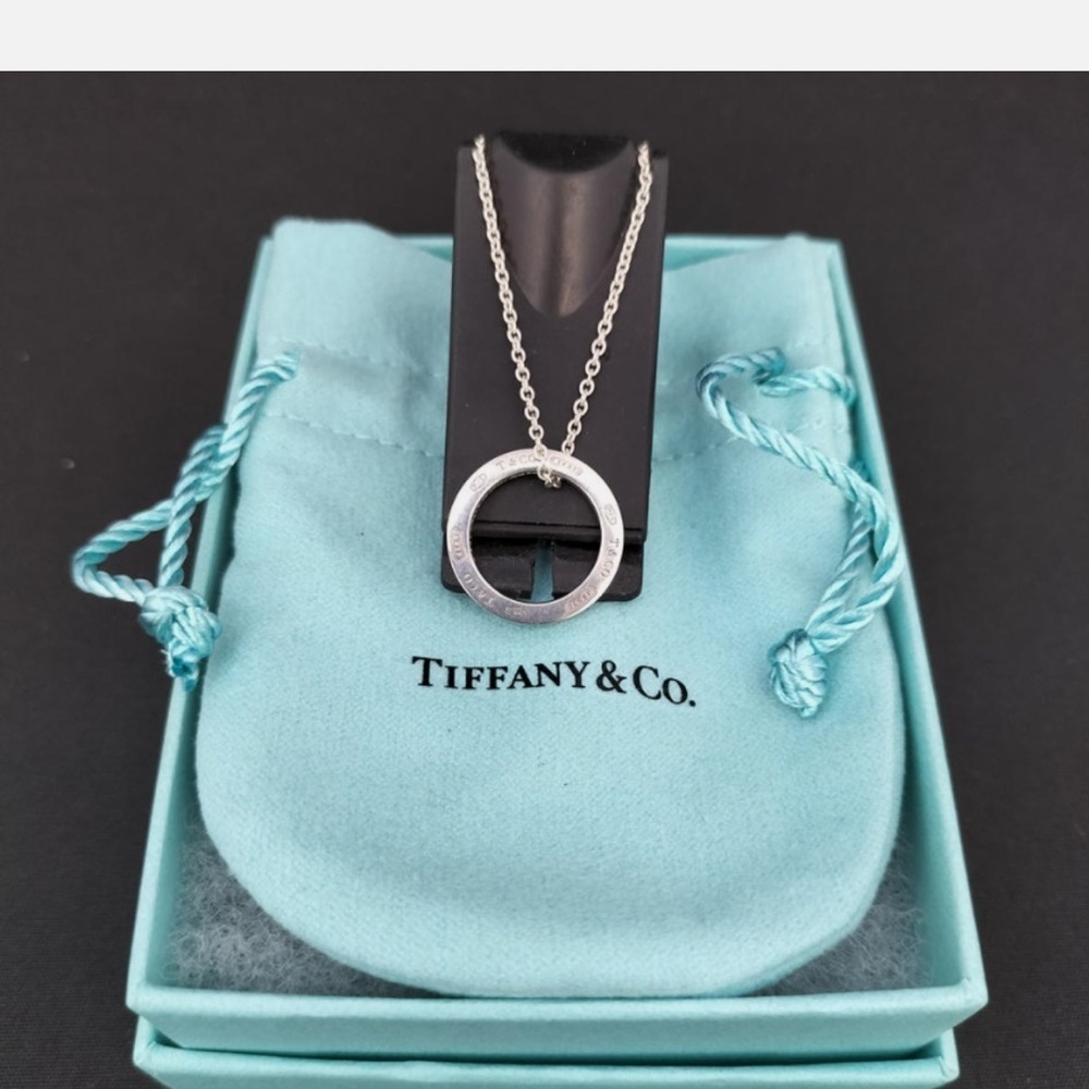 Tiffany & Co. Silver Circle Pendant Necklace